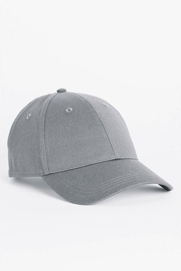 100% Cotton Women's Hat with Metal Lock Gabardine Cap-Anthracite