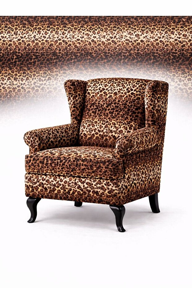 Leopar desenli döşemelik kumaş - 1