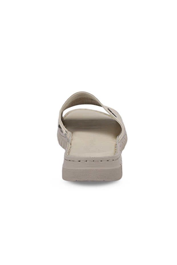 SOFIA-G Kadın Deri Terlik Ekru - 6