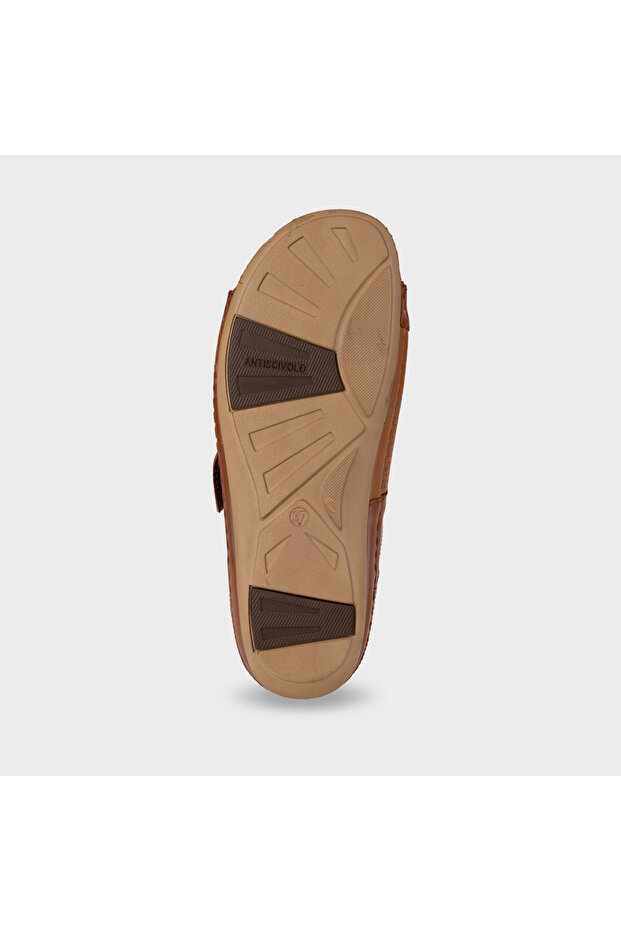 URSULA-G Kadın Deri Hallux Terlik Taba - 5