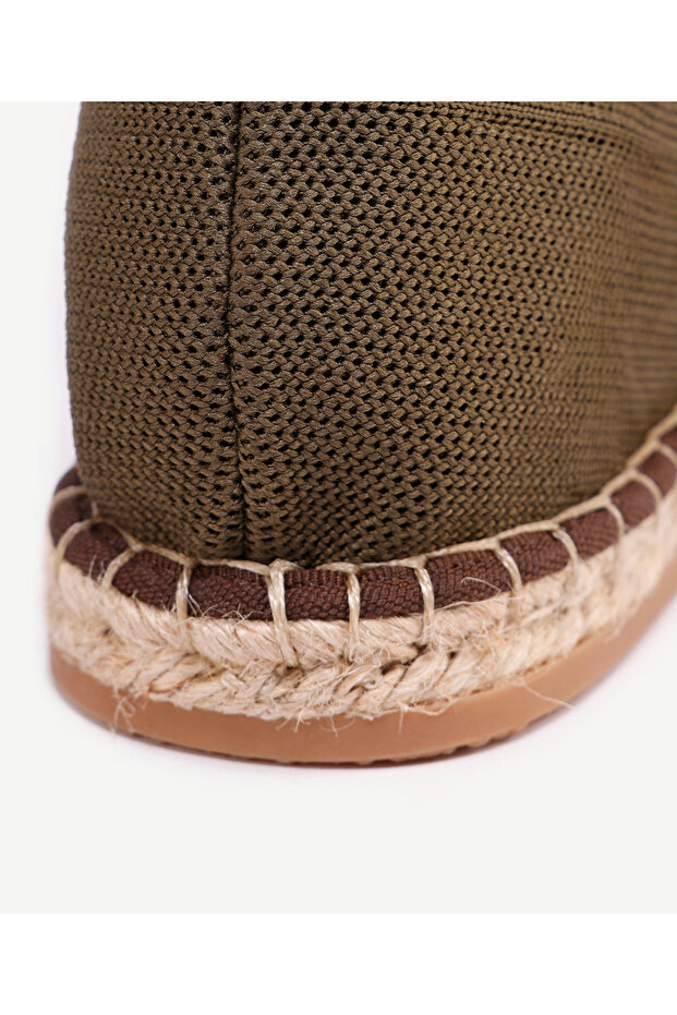 Triko Örme Bağlı Espadril - 3