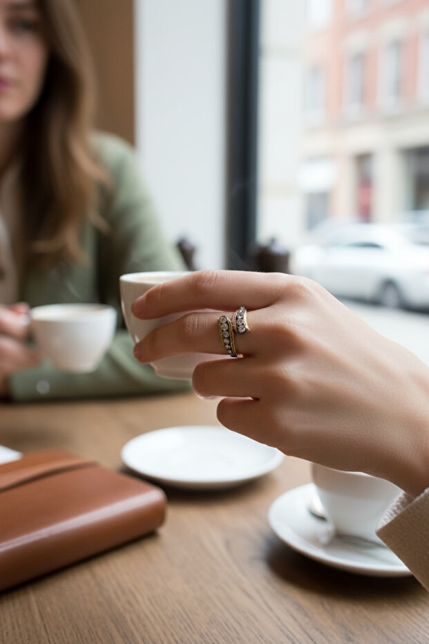 Zircon Stone Ring - 2
