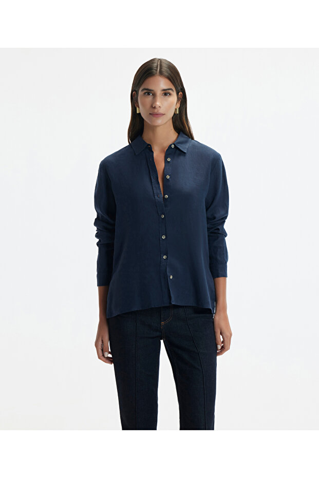 Basıc Detaylı Gömlek - 1