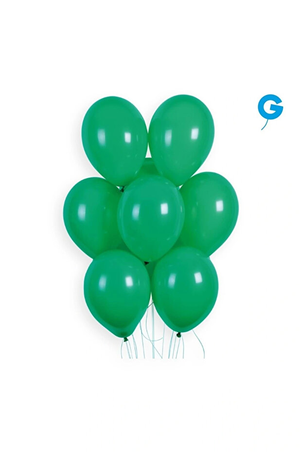 10" Green Balloon 100Pcs 10 List Gemar