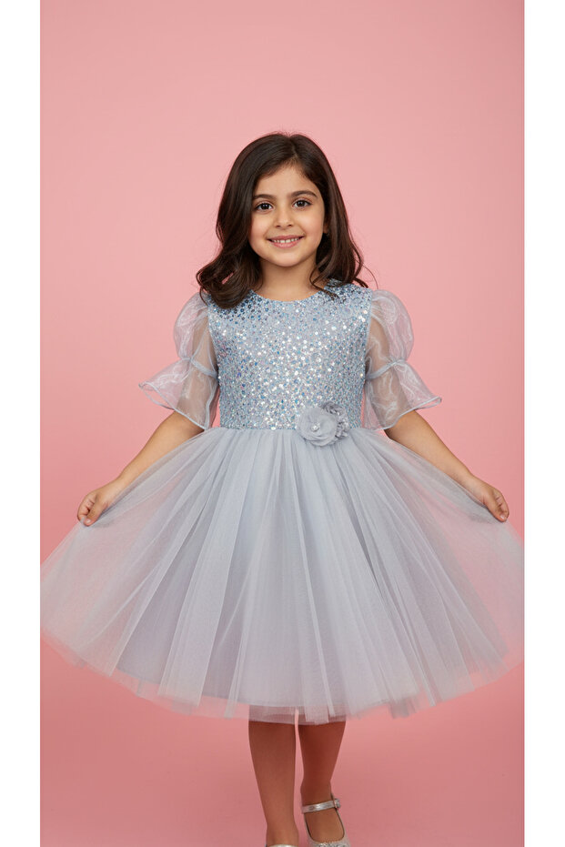 FLUFFY GIRL'S TULLE DRESS