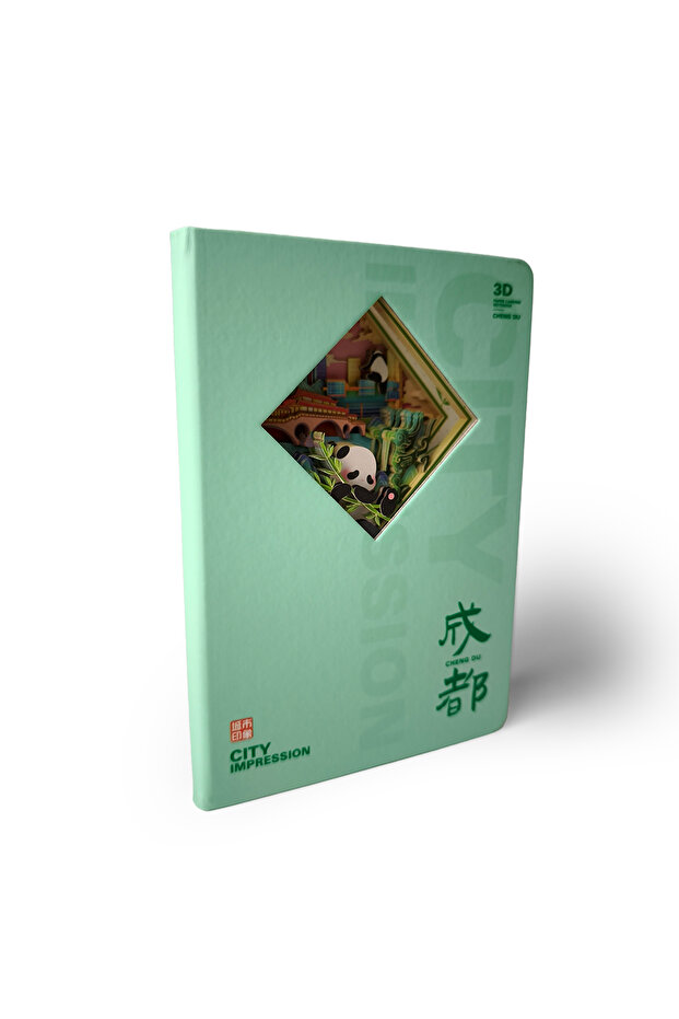 3D Panda Themed Notebook - 2