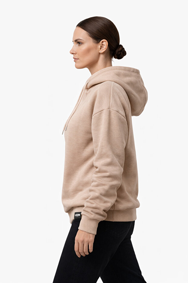 Kadın Pamuklu Kapüşonlu Sweatshirt - 2
