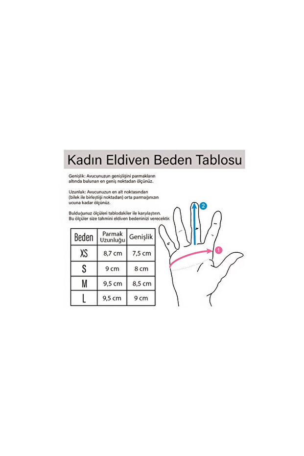 Deri kürklü eldiven - 3