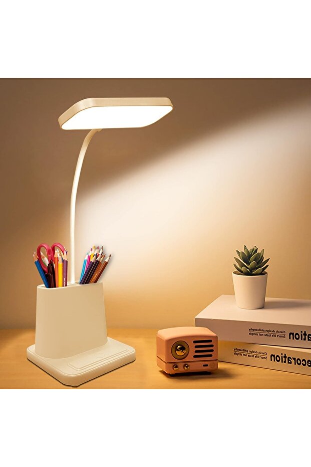 Keyfi Sepet 20 Led Çalışma Okuma Işığı Kademeli Masa Lambası