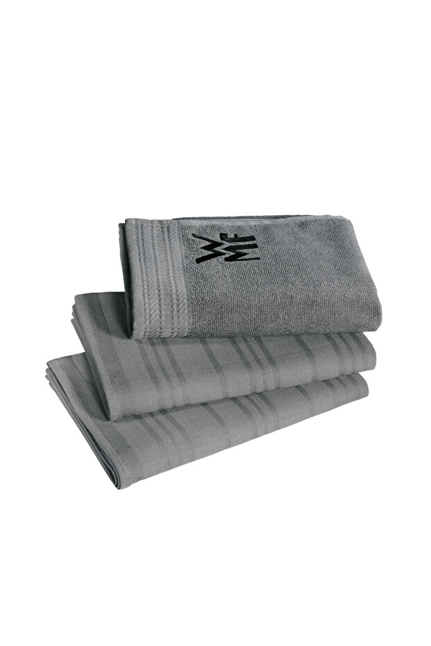 Mutfak Havlu Seti 3'lü Antrasit - 1