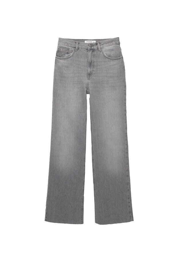 Yüksek bel straight fit jean - 4
