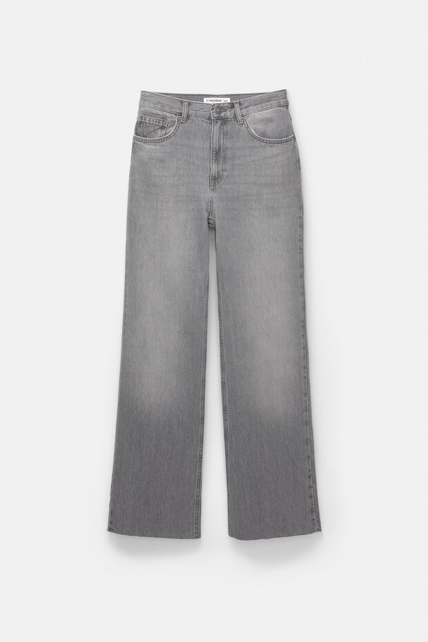 Yüksek bel straight fit jean - 8