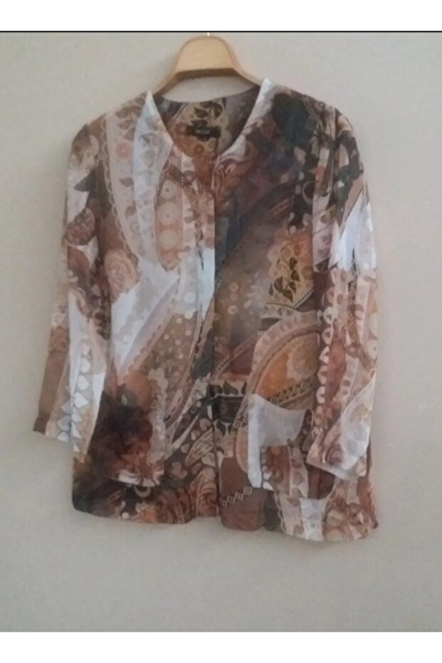 Plus Size Chiffon Jacket - 3