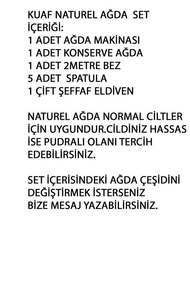 Kalıp Ağda Seti - 2