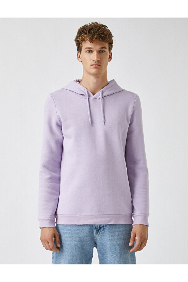 Basic Sweatshirt Kapüşonlu - 3