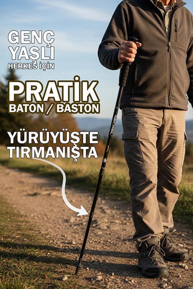 - Baton/baston Katlanabilir - Siyah - 4
