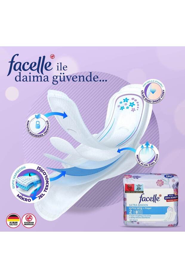 Ultra Ekstra Uzun Kanatlı Ped 12 Adet - 4