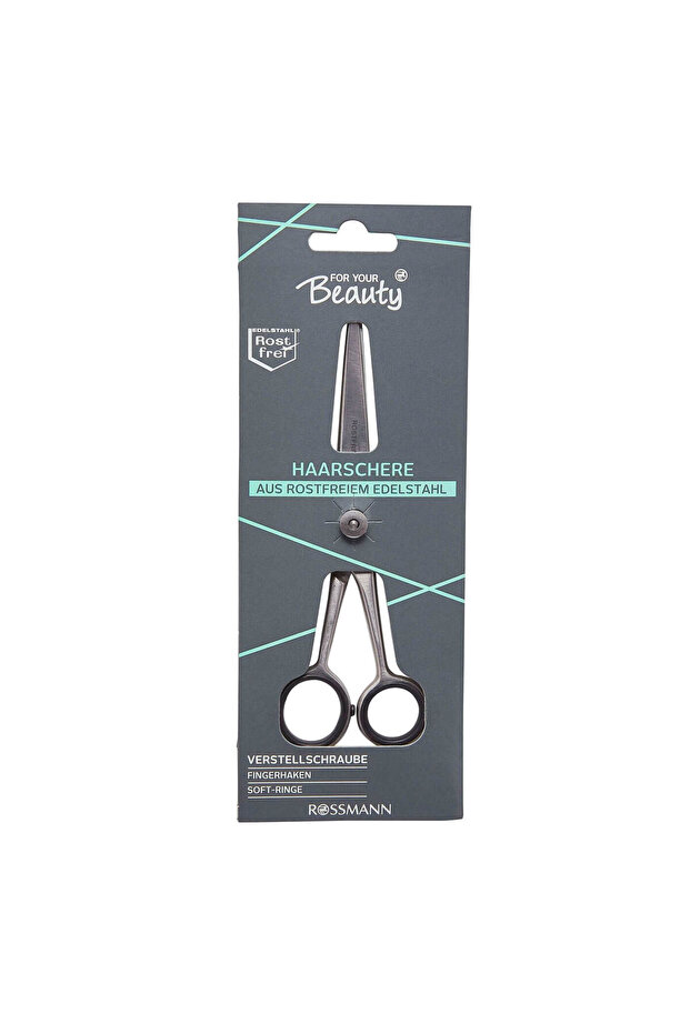 Black Stainless Steel Fyb Hair Cutting Scissors Flat Scissors Brush