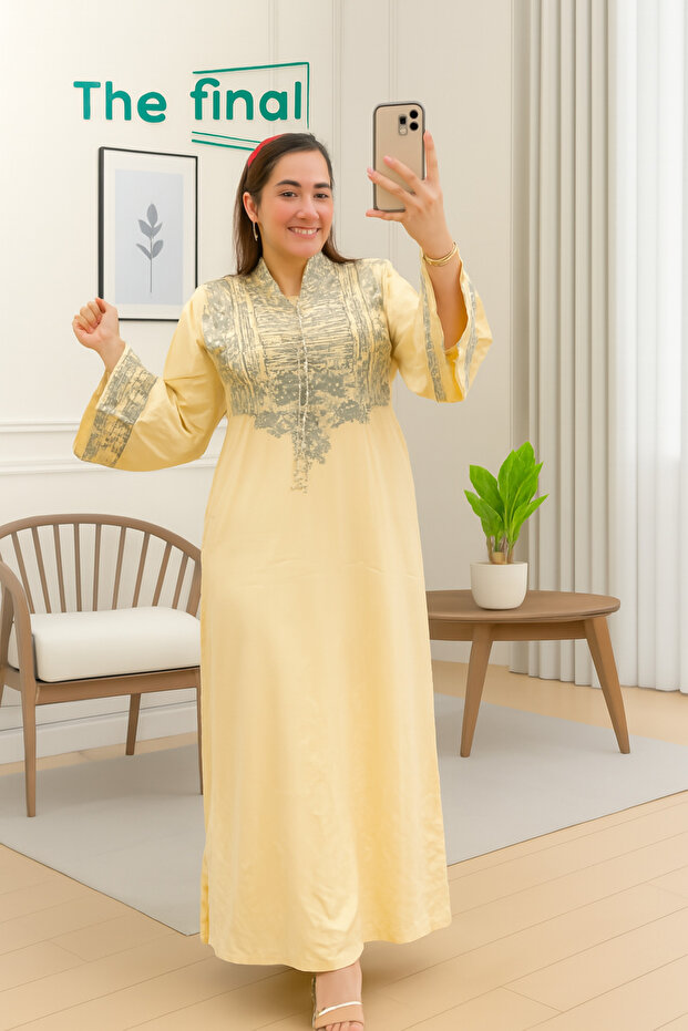 جلابية قطن تصيمم مميز