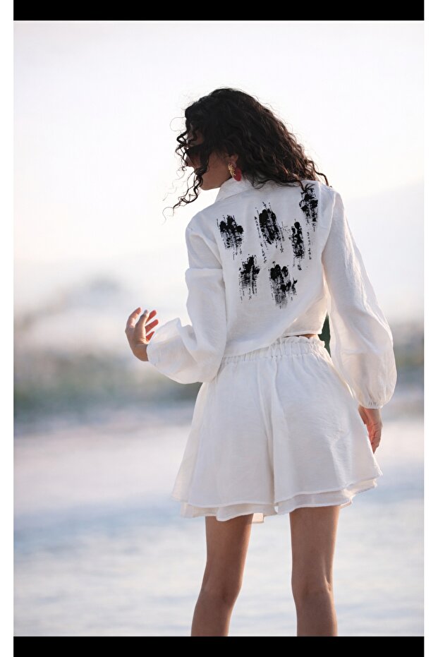 Keten şortlu takım - 5