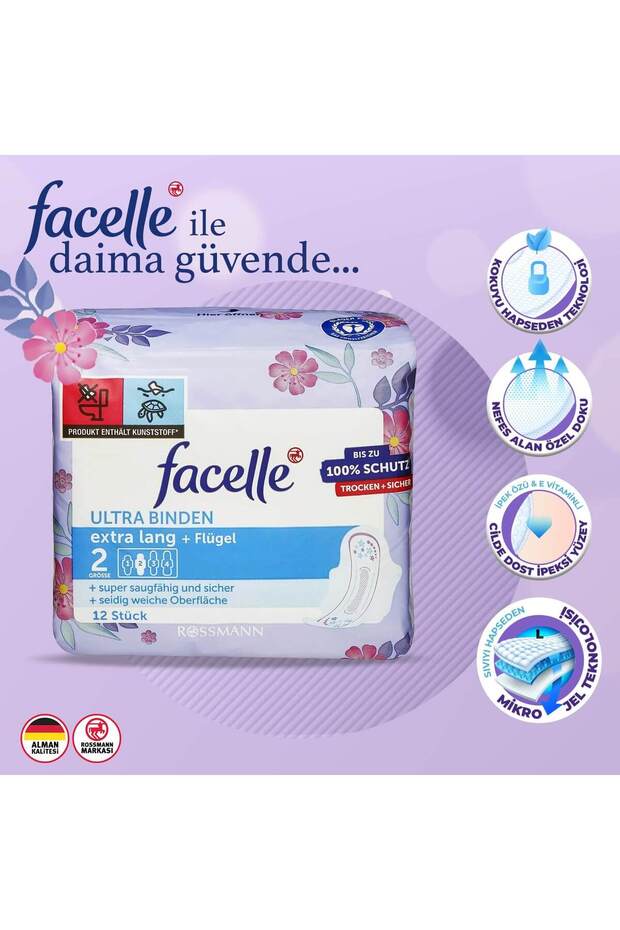 Ultra Ekstra Uzun Kanatlı Ped 12 Adet - 2