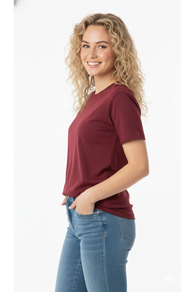 Unisex Kadın - Erkek Basic Tişört - 4