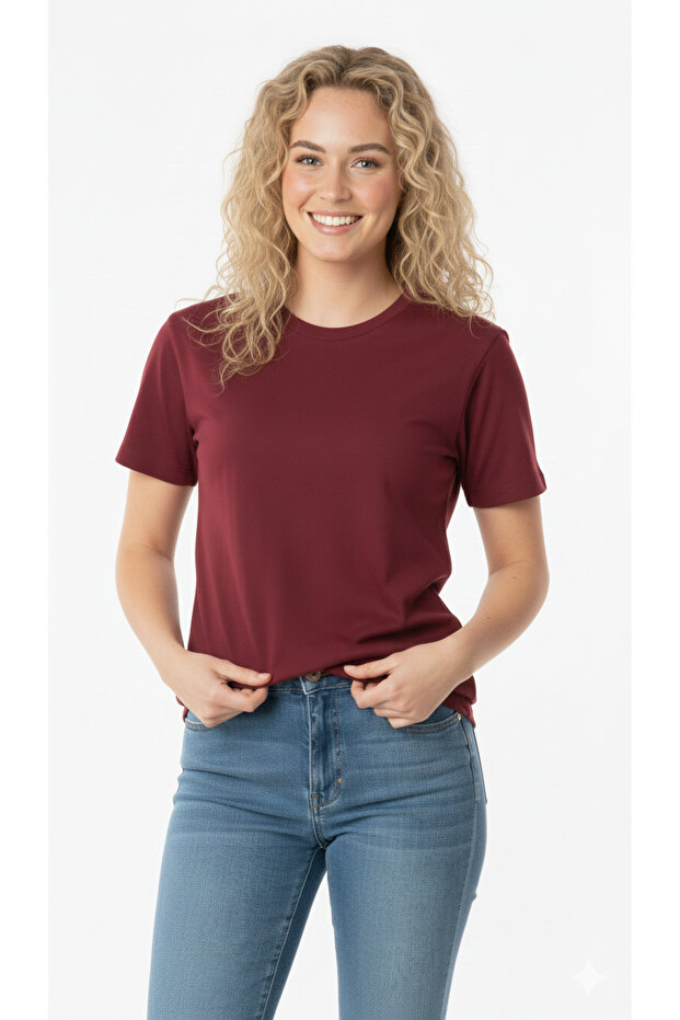 Unisex Kadın - Erkek Basic Tişört - 1