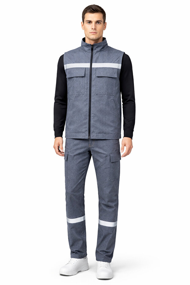 Reflective Jeans Work Suit - 1