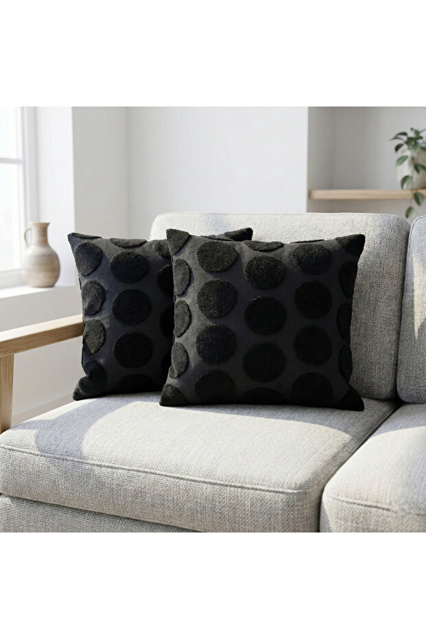 Decorative Throw Pillow Cover 45×45 cm – Soft Fabric, Zippered, Easy to Wash