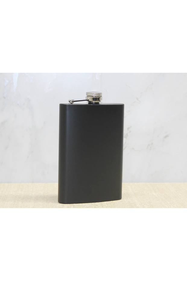 Single Black 9 oz Flask - 1