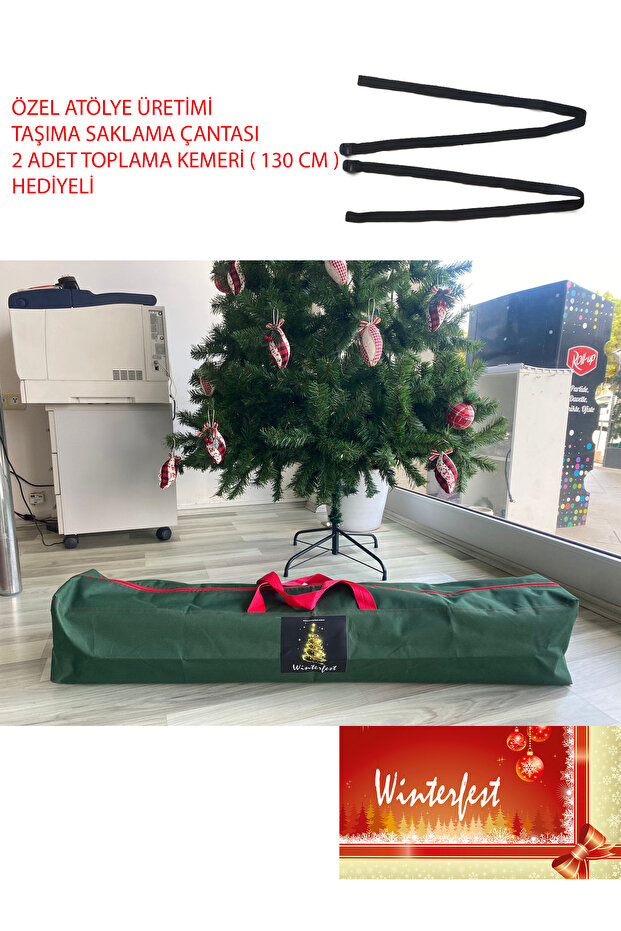 Winterfest Taşıma Saklama Çantası 210-240-250-300 Cm Ağaçlara Uyumlu