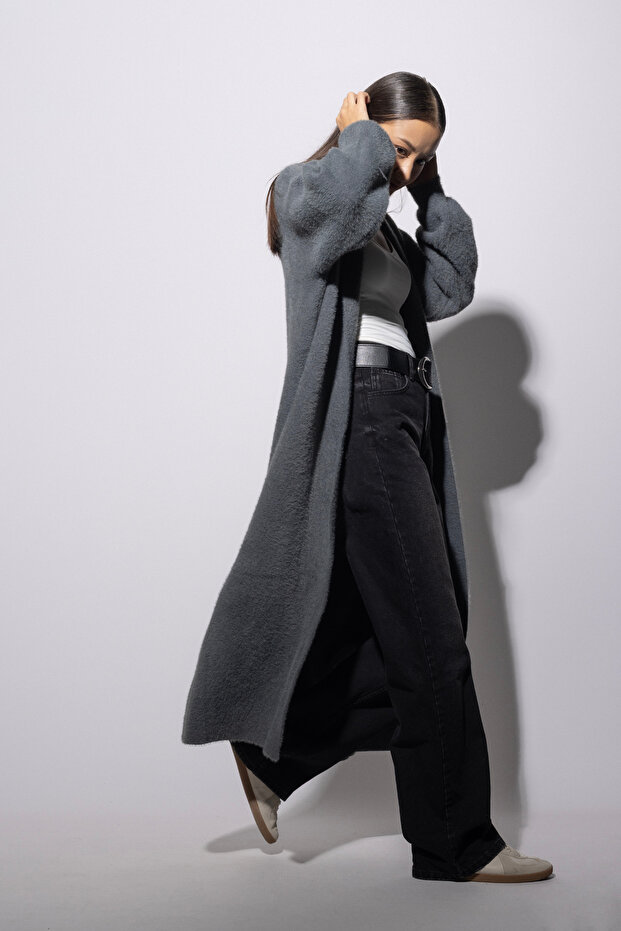 Uzun Triko Hırka - 4