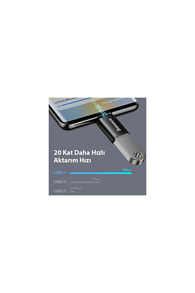 Type-C To USB 3.1 Dönüştürücü Adaptör Mini Otg Ingenuity Series ZJJQ000001 - 4