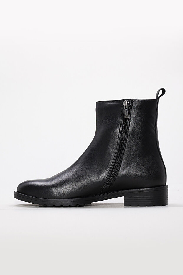 Hakiki Deri Kadın Kalın Taban Bot 257SZA630 - 3