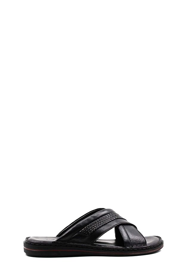 Genuine Leather Men's Flat Slippers 128MA173