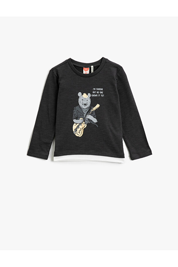 Baby Boy Anthracite T-Shirt 1KMB18719TK045