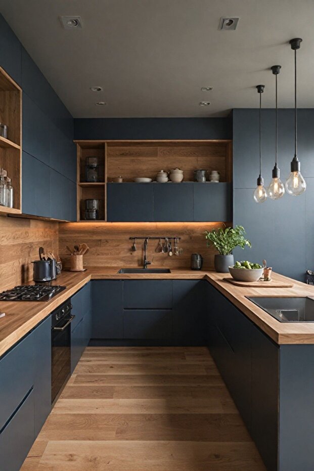 Retro Rustik Agora Siyah Tekli Sarkıt - 1