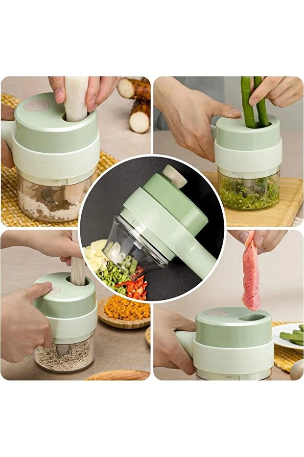 مفرمة خضروات كهربائية قابلة لإعادة الشحن من دينكس DX2018 - 4