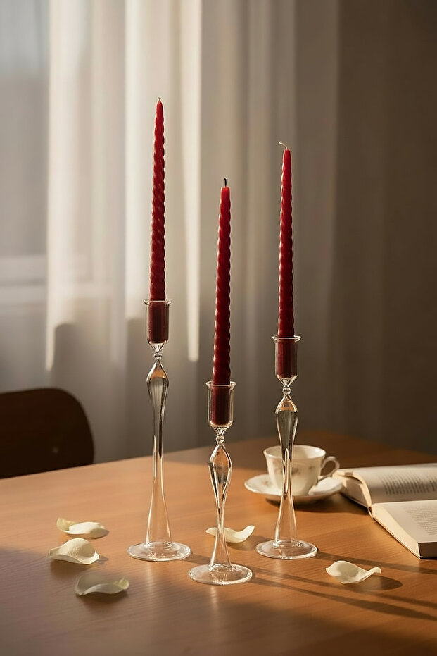 CAM ÜÇLÜ ŞAMDAN - LİLYUM MODEL - 4