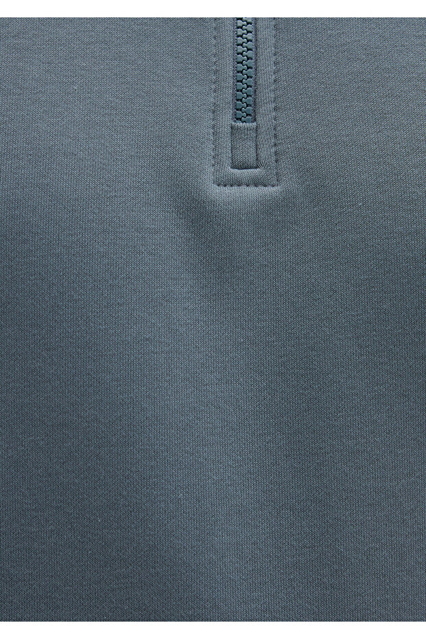 Yarı Fermuarlı Basic Sweatshirt 0S10278-80889 - 8