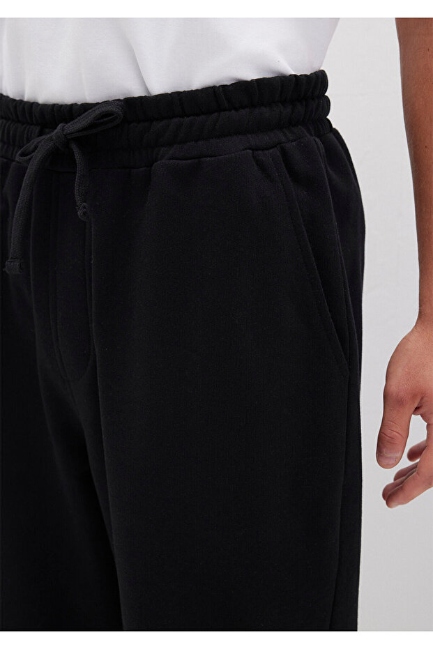 Siyah Basic Eşofman Altı 0010476-900 - 5