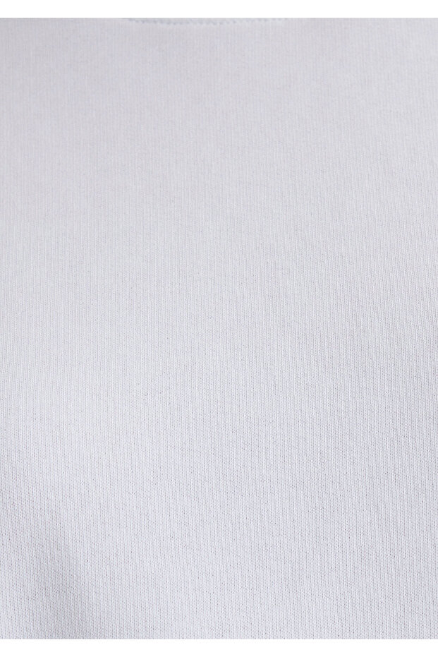Bisiklet Yaka Beyaz Basic Sweatshirt 1S10161-620 - 8