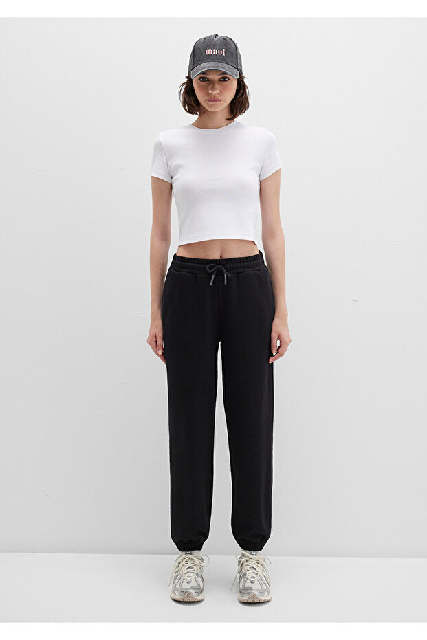 Siyah Basic Eşofman Altı 1600903-900 - 5