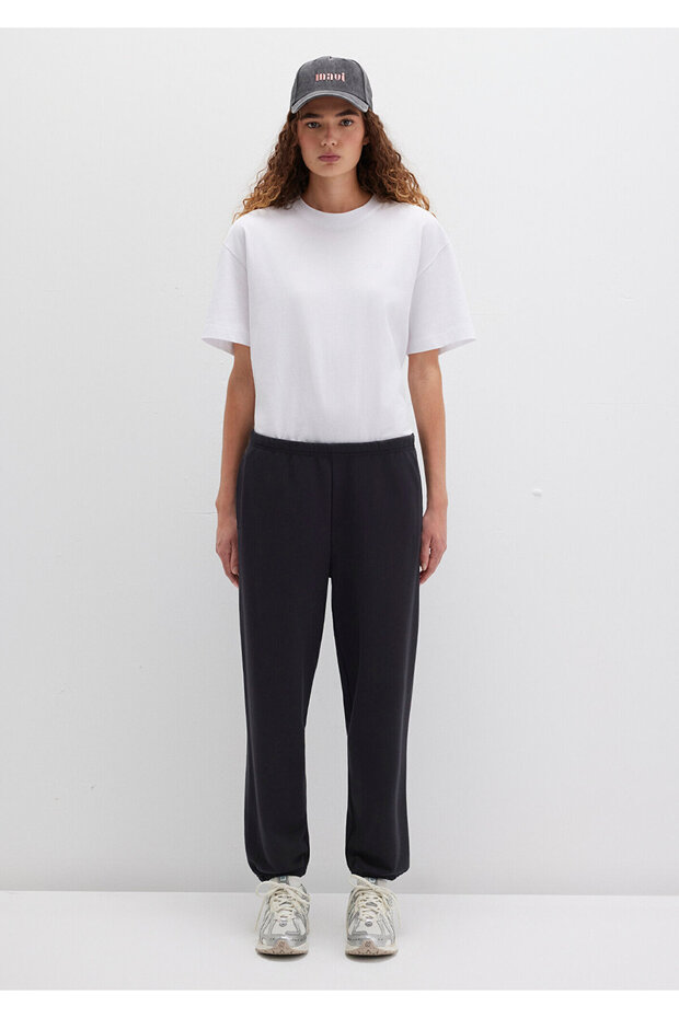 Siyah Basic Eşofman Altı 1010654-900 - 5