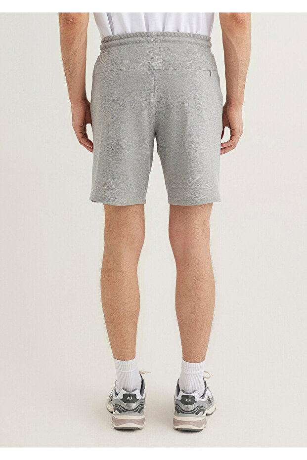 Gri Basic Şort 066694-33396 - 5