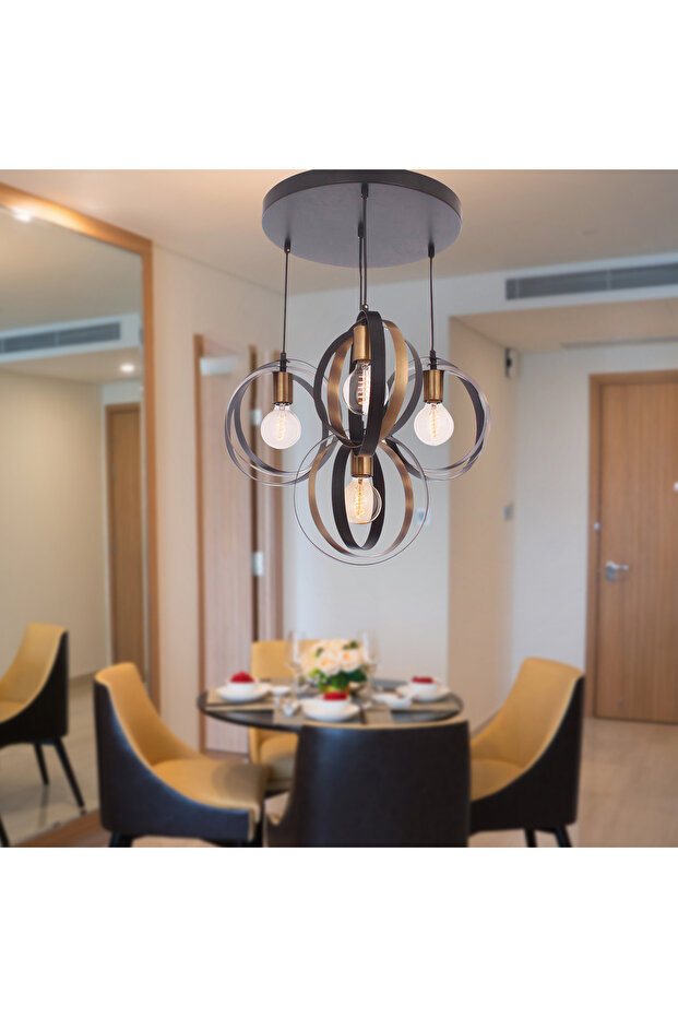 Avanos 4'Lü Modern Retro Sarkıt Mutfak Salon Avize - 2