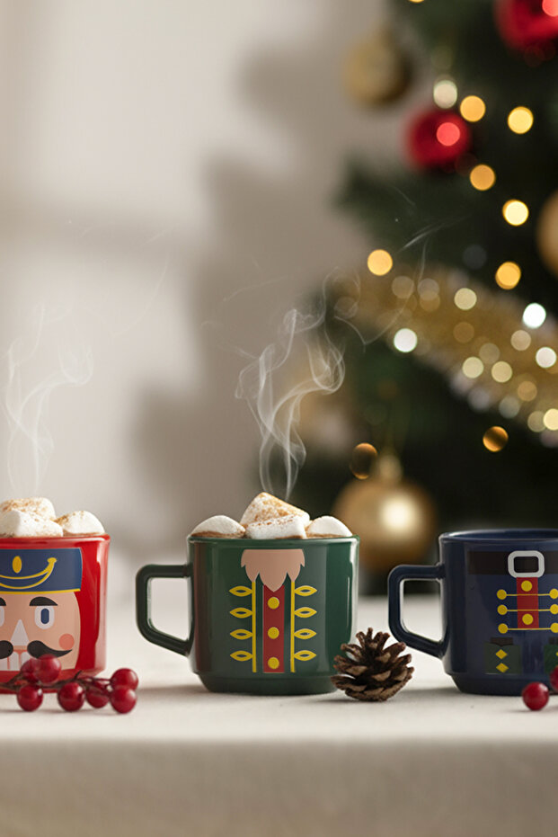 Nutcracker 3'lü Stackable Kupa Seti 180 cc - 5