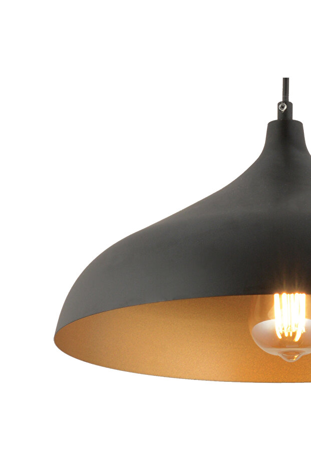 Pera Siyah Tekli Modern Retro Sarkıt Retro Salon Avize - 7