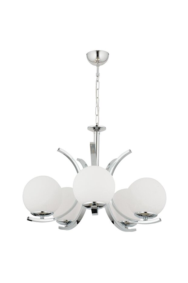 Plüton 5'Li Krom Modern Mutfak Salon Avize - 4