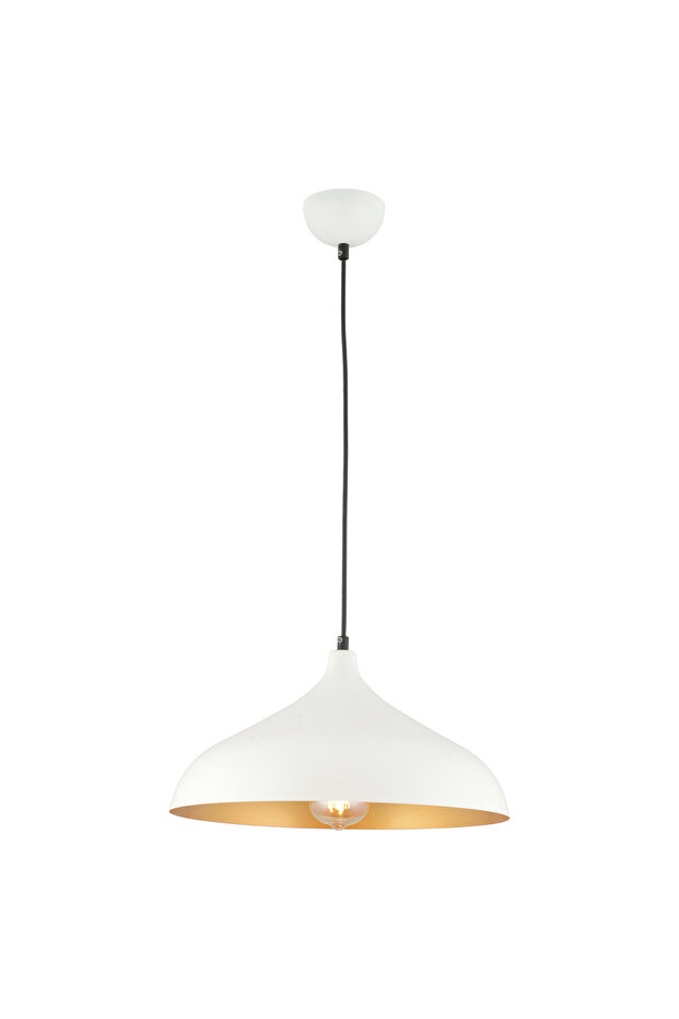 Pera Beyaz Tekli Modern Retro Sarkıt Salon Avize - 5